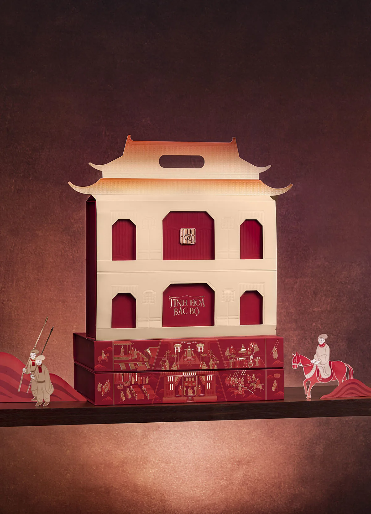 Hộp bánh Tinh Hoa Bắc Bộ (4 bánh, 2 trà)